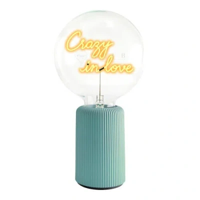Mitb In Love Portable Table Lamp In Green