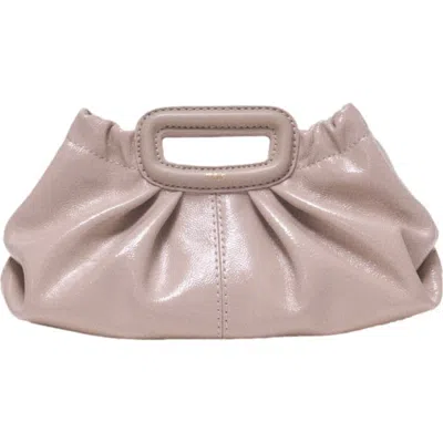 Maje Mini Naplak Leather Clutch