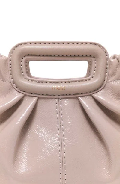 Maje Mini Naplak Leather Clutch