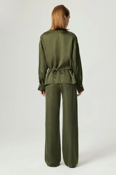 Nocturne Logo Buckle Wrap Blouse In Multi