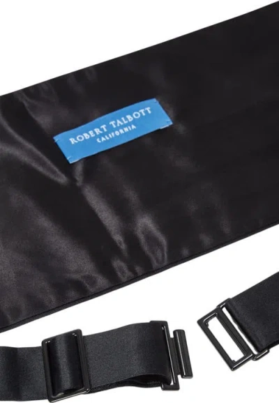 Robert Talbott Baldwin Satin Cummerbund In Black