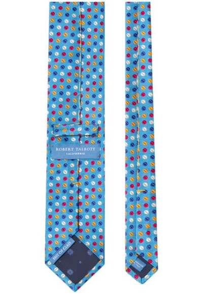 Robert Talbott Robert Geo Circle Jacquard Best Of Class Necktie In Blue