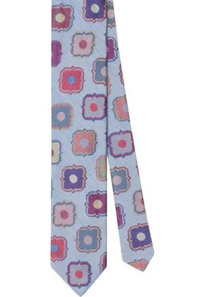Robert Talbott Robert Large Medallion Best Of Class Necktie In Blue