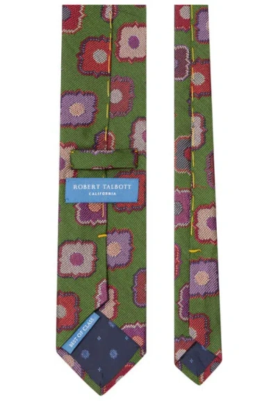 Robert Talbott Robert Large Medallion Best Of Class Necktie In Green