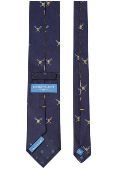 Robert Talbott Robert Devil And Pitchforks Best Of Class Necktie In Blue