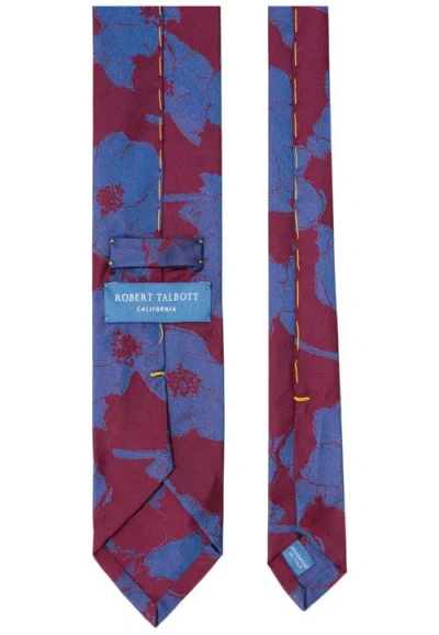 Robert Talbott Duvall Large Floral Jacquard Unlined Necktie In Multi