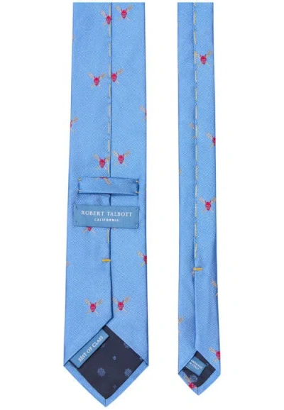 Robert Talbott Robert Devil And Pitchforks Best Of Class Necktie In Blue
