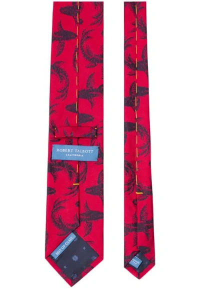 Robert Talbott Robert Koi Fish Jacquard Best Of Class Necktie In Red