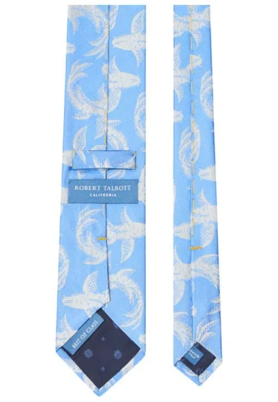 Robert Talbott Robert Koi Fish Jacquard Best Of Class Necktie In Blue