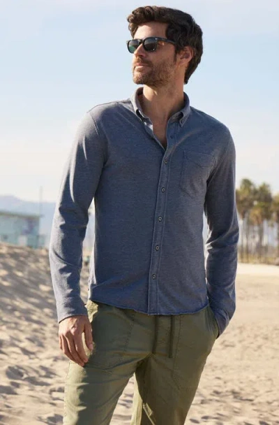 Surfside Supply Co. Anthony Burnout Shirt In Blue