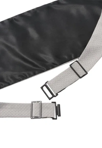 Robert Talbott Baldwin Ceremonial Weave Cummerbund In Gray