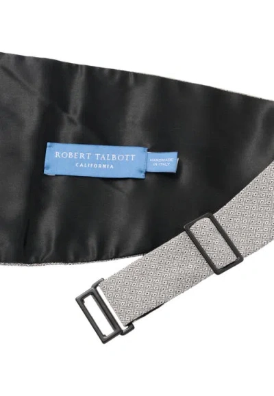 Robert Talbott Baldwin Ceremonial Weave Cummerbund In Gray