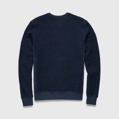 Surfside Supply Co. Butch Waffle Thermal Crewneck In Blue