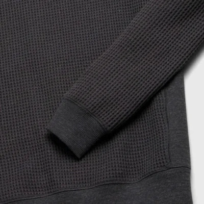 Surfside Supply Co. Butch Waffle Thermal Crewneck In Gray