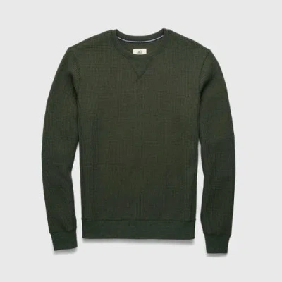 Surfside Supply Co. Butch Waffle Thermal Crewneck In Green