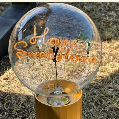 Mitb Home Sweet Home Portable Table Lamp In Yellow