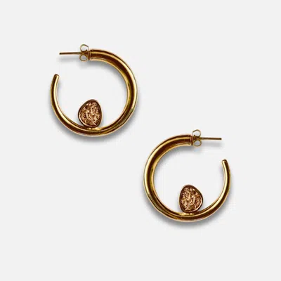 Daniela Millan Jewelry Knot Hoop Earrings In Gold