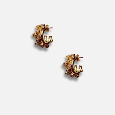 Daniela Millan Jewelry Triple Luxe Hoops In Gold