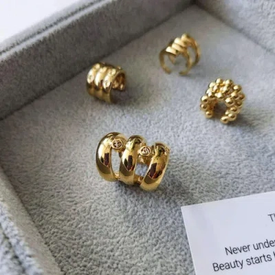 Daniela Millan Jewelry Rainbow Ear Cuff In Gold