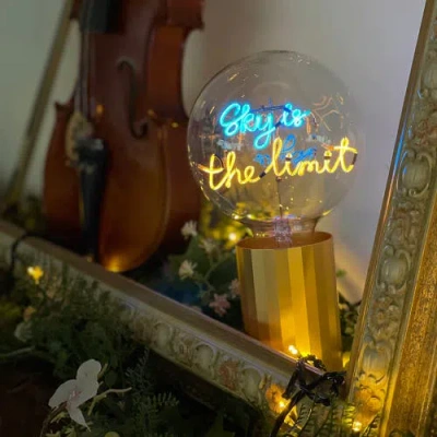 Mitb Sky Is The Limit Portable Table Lamp In Green