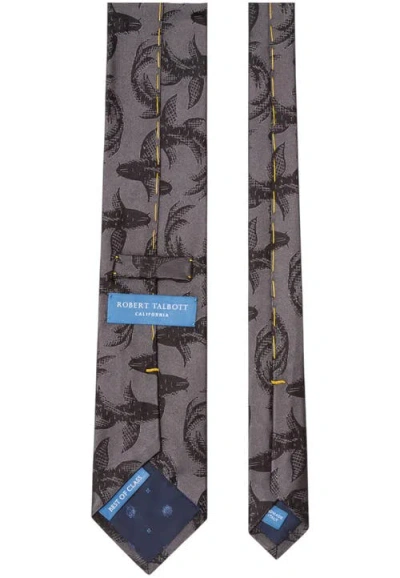 Robert Talbott Robert Koi Fish Jacquard Best Of Class Necktie In Blue