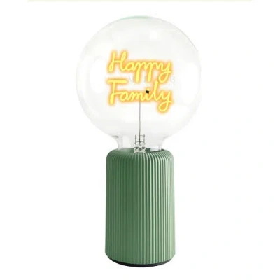 Mitb Happy Family Portable Table Lamp In Green