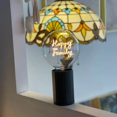 Mitb Happy Family Portable Table Lamp In Green