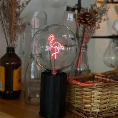 Mitb Flamingo Portable Table Lamp In Green