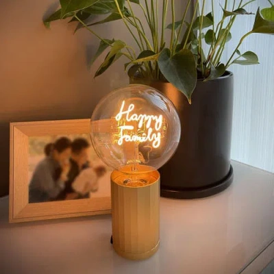 Mitb Happy Family Portable Table Lamp In Green