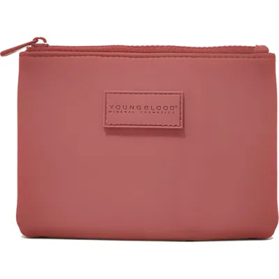 Youngblood Mineral Cosmetics Yb Neoprene Makeup Pouch In Brown