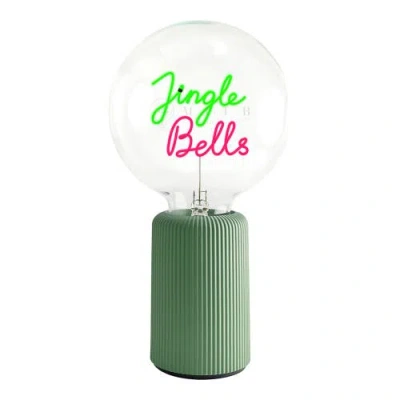 Mitb Jingle Bells Portable Table Lamp In Green