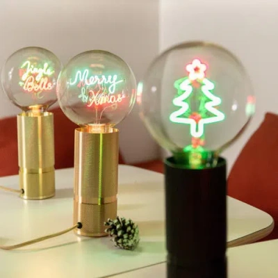 Mitb Jingle Bells Portable Table Lamp In Green