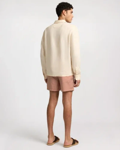 Onia Calder Buckle 5" Swim Trunk In Pink