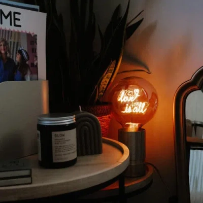 Mitb Love Is All Portable Table Lamp In Pink