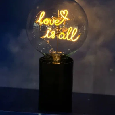 Mitb Love Is All Portable Table Lamp In Pink