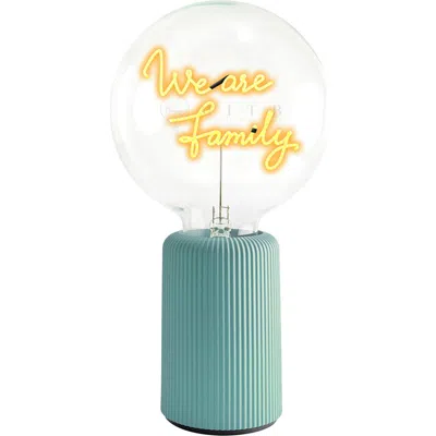 Mitb We Are Family Portable Table Lamp In Blue