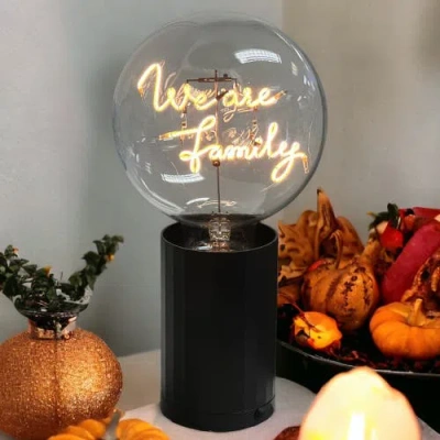 Mitb We Are Family Portable Table Lamp In Blue