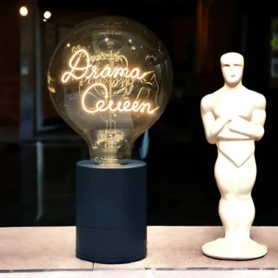 Mitb Drama Queen Portable Table Lamp In Green