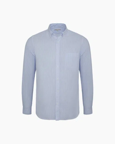 Onia Oxford Long Sleeve Button Down In Blue