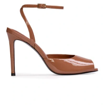 Black Suede Studio Wren 100 Sandal In Brown