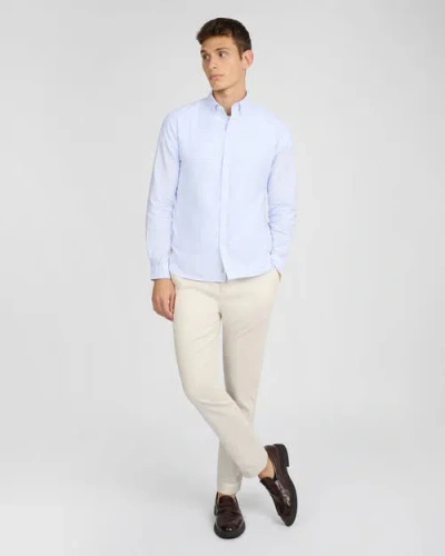 Onia Oxford Long Sleeve Button Down In Blue