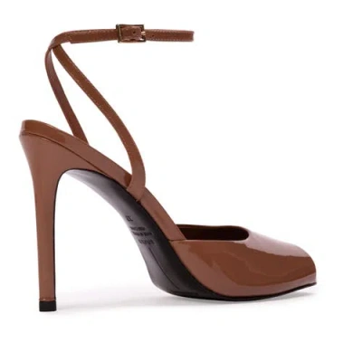 Black Suede Studio Wren 100 Sandal In Brown