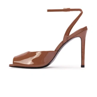 Black Suede Studio Wren 100 Sandal In Brown