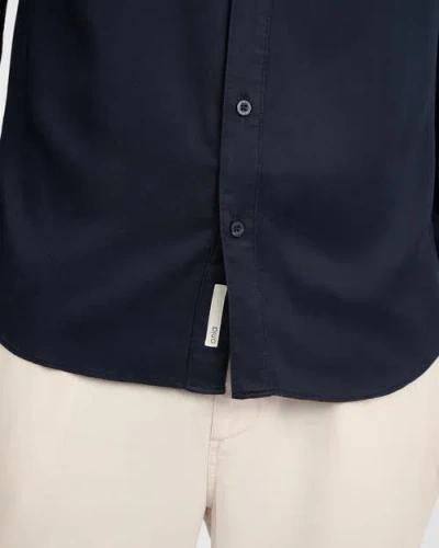 Onia Lyocell Long Sleeve Shirt In Black