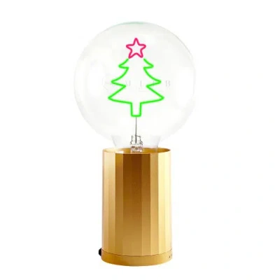 Mitb Xmas Tree Portable Table Lamp In Gold