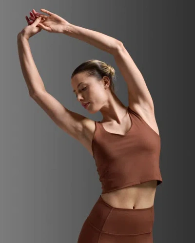 2xu Fluid Longline Bra In Brown
