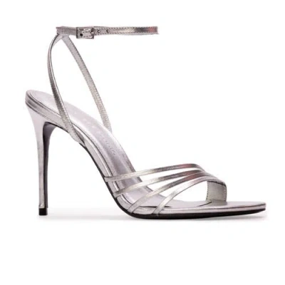Black Suede Studio Ella 100 Metallic Sandal In Multi