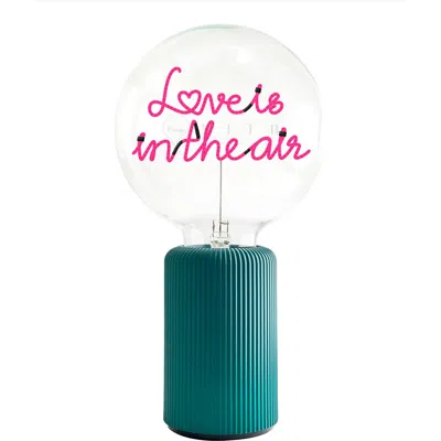 Mitb Love Is In The Air Portable Table Lamp In Green