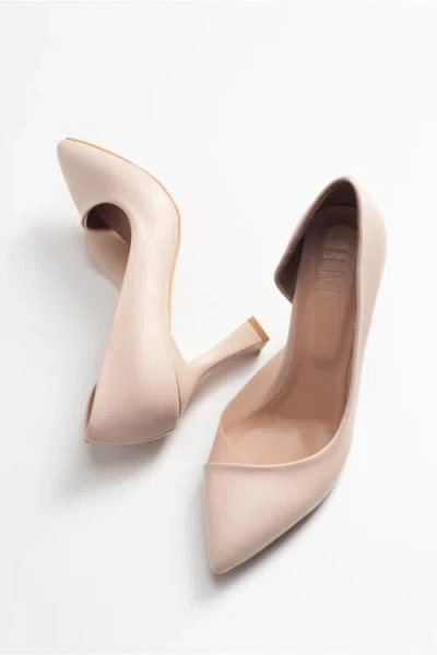 Prologue Shoes Ursula Pointed Toe Pump In Brown