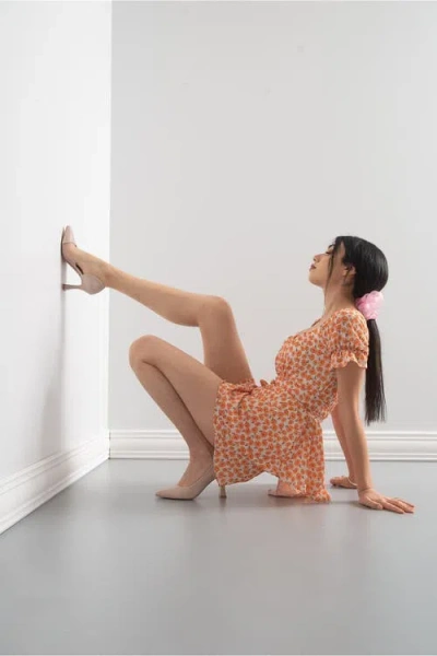 Prologue Shoes Ursula Pointed Toe Pump In Brown